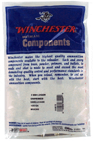 Winchester Ammo Winchester Unprimed Cases - 9mm Luger 100pk Reloading