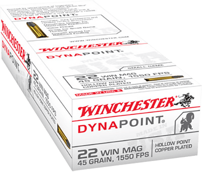 Winchester Ammo Winchester Usa Dynapoint Pistol Ammo 22 Mag 45 Gr. Copper Plated Hp 50 Rd. Ammo