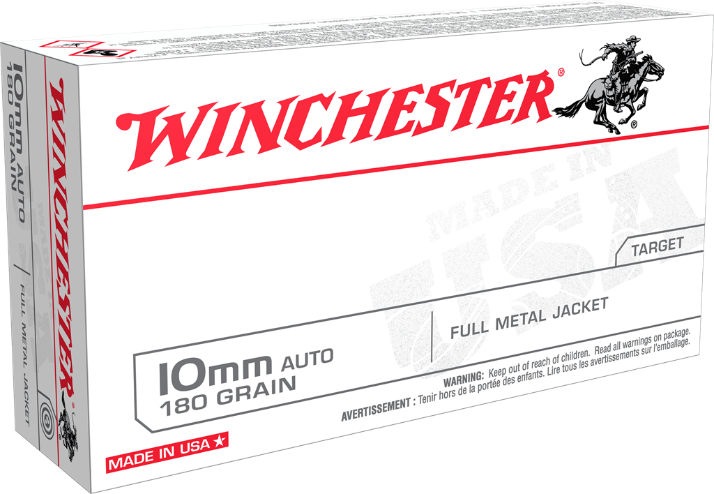 Winchester Ammo Winchester Usa Pistol Ammo 10mm 180 Gr. Fmj 50 Rd. Ammo