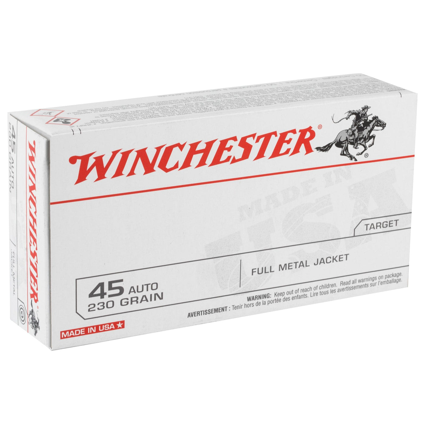 Winchester Ammunition Win Usa 45acp 230gr Fmj 50/500 Ammunition