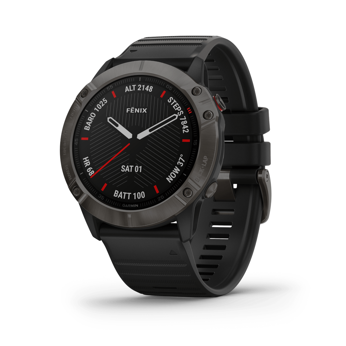 Garmin Garmin Fenix 6, Gar 010-02157-10 Fenix 6x Sapphire Carbon Gray/blk Accessories