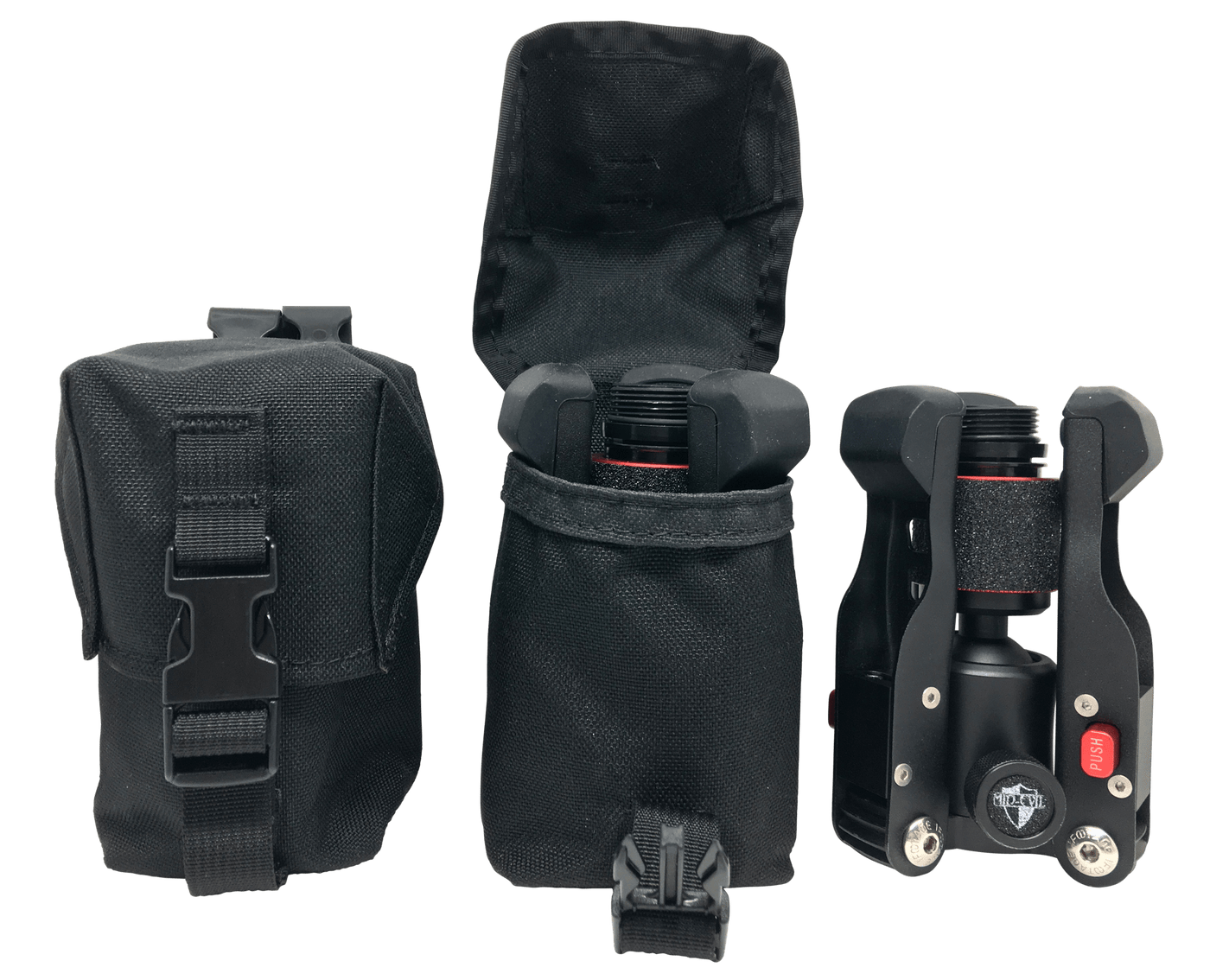 MID-EVIL INDUSTRIES Mid-evil Industries Molle Pouch, Midevil Molleblack    Molle Pouch Black Accessories