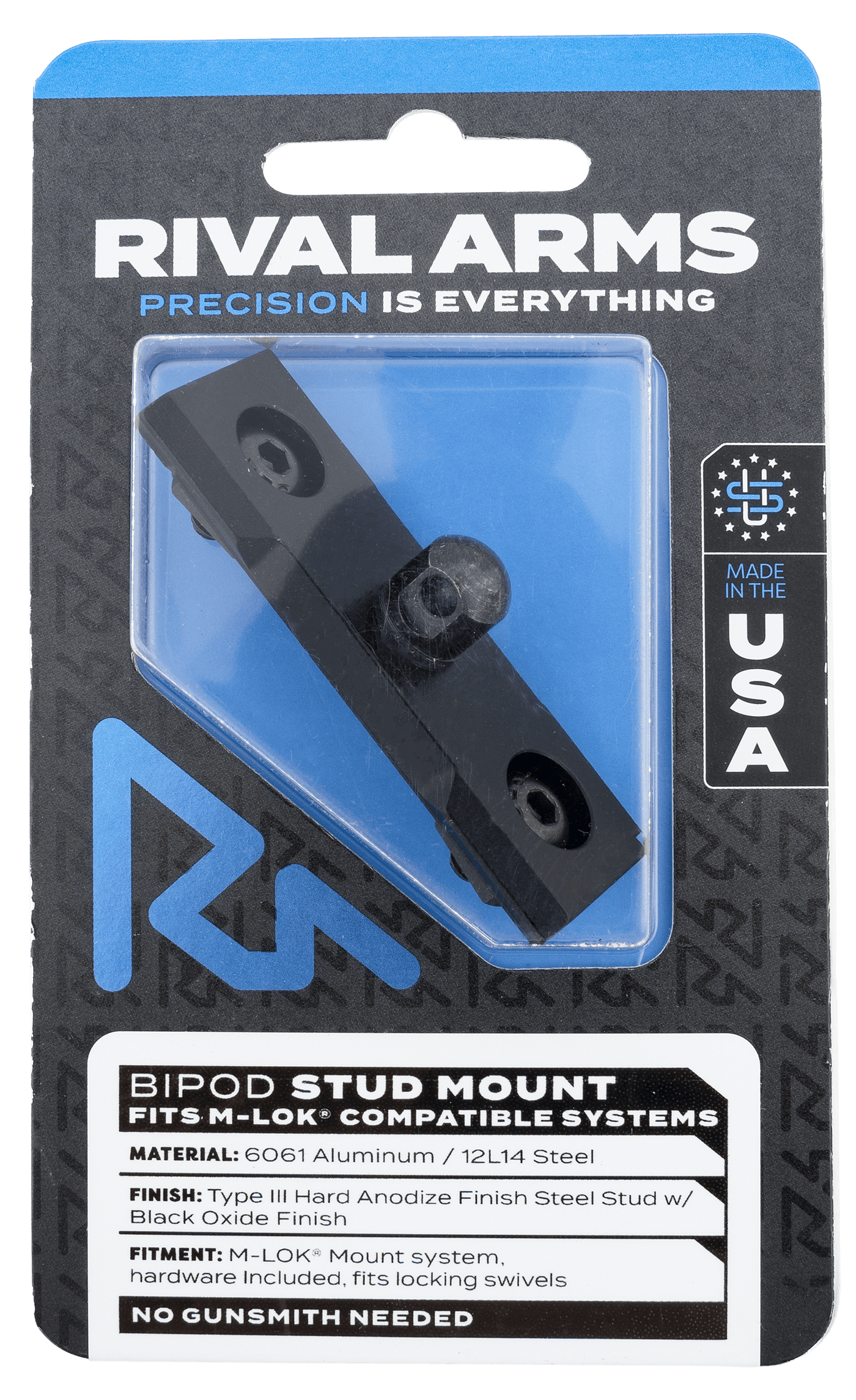 RIVAL ARMS Rival Arms Bipod Stud Mount, Rival Ra-ra92m3b M-lok Bipod Stud Mount Accessories