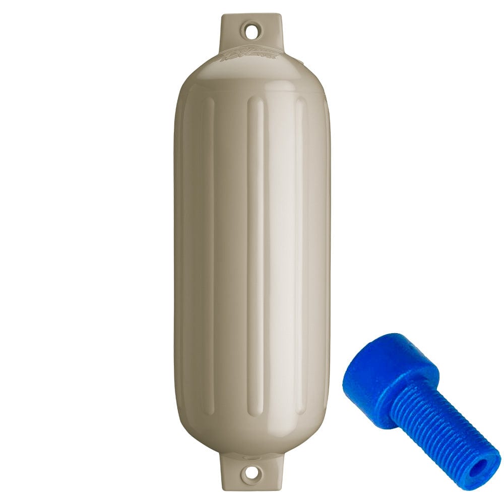 Polyform Polyform G-5 Twin Eye Fender 8.8" x 26.8" - Sand w/Adapter Anchoring & Docking