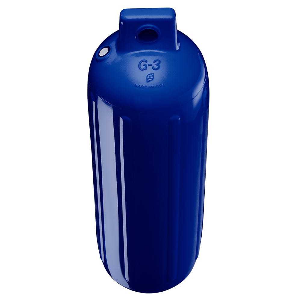 Polyform U.S. Polyform G-3 Twin Eye Fender 5.5" x 19" - Cobalt Blue w/Air Adapter Anchoring & Docking