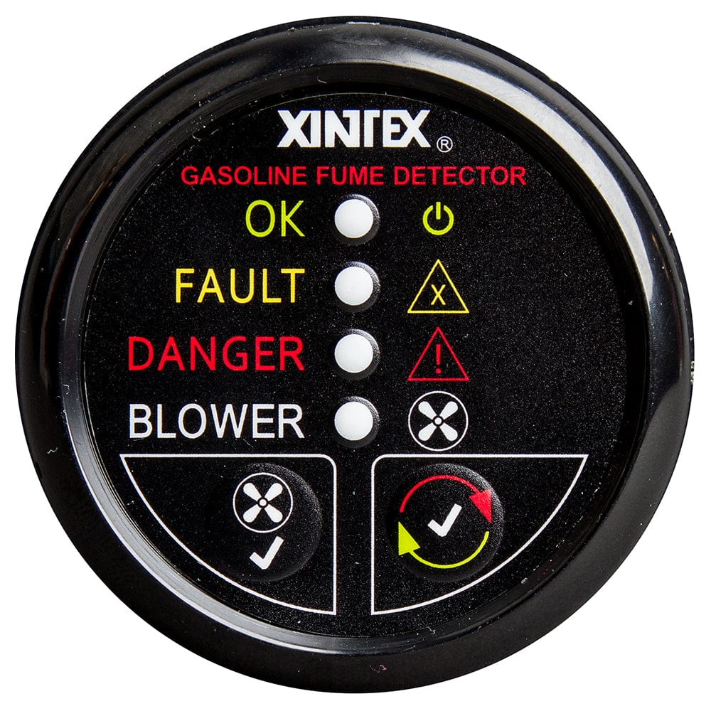 Fireboy-Xintex Xintex Gasoline Fume Detector & Blower Control w/Plastic Sensor - Black Bezel Display Automotive/RV