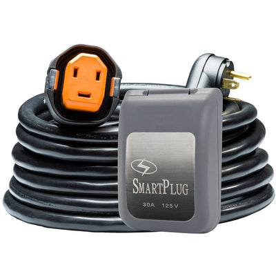 SmartPlug SmartPlug RV Kit 30 Amp 30' Dual Configuration Cordset - Black (SPX X Park Power) & Non Metallic Inlet - Gray Automotive/RV