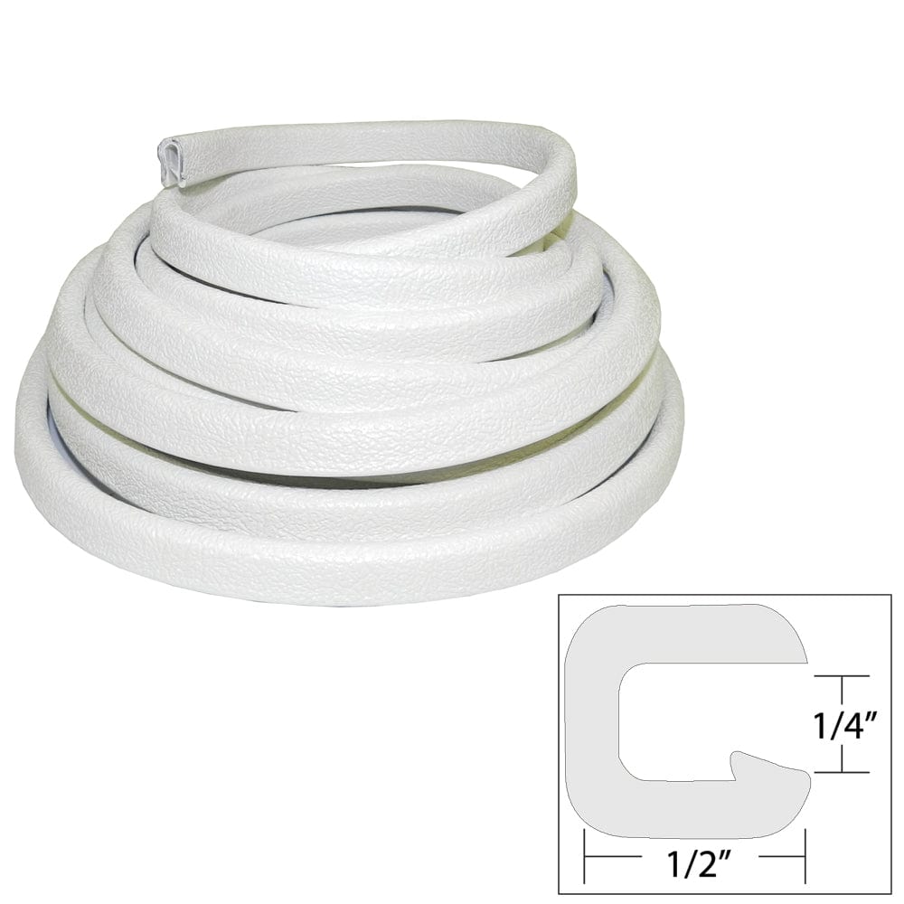 TACO Marine TACO Flexible Vinyl Trim - ¼" Opening x ½"W x 25'L - White Automotive/RV