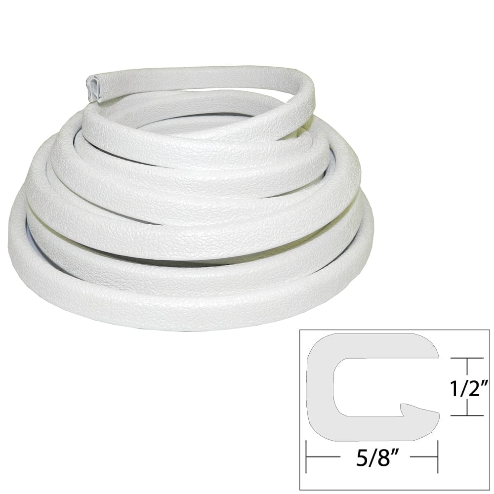 TACO Marine TACO Flexible Vinyl Trim - ½" Opening x ⅝"W x 25'L - White Automotive/RV