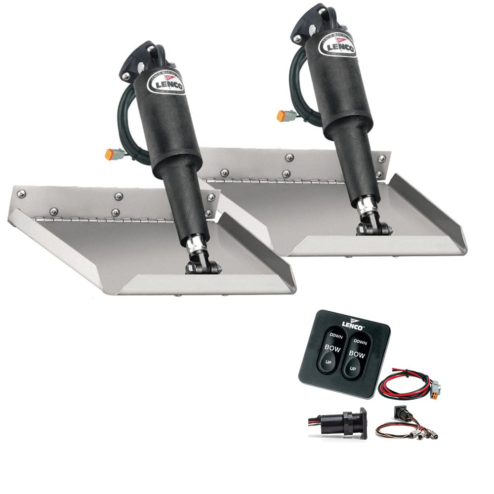 Lenco Lenco 12" x 9" Edgemount Kit w/Standard Tactile Switch Kit 12V Boat Outfitting