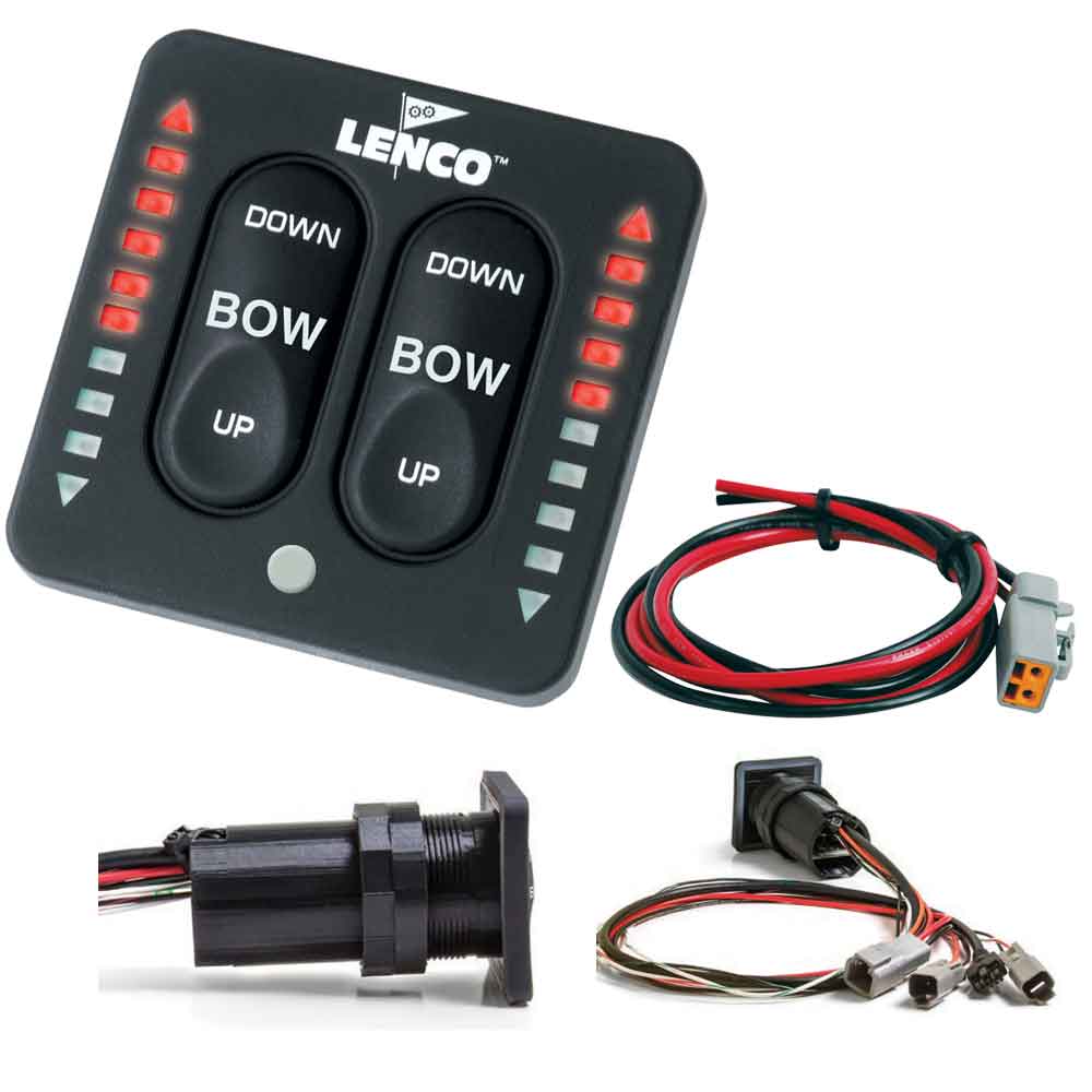 Lenco Marine Lenco LED Indicator Integrated Tactile Switch Kit w/Pigtail f/Single Actuator Systems Boat Outfitting