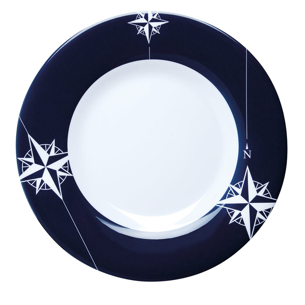 Marine Business Marine Business Melamine Round Dessert Plate - NORTHWIND - 7" Set of 6 Boat Outfitting