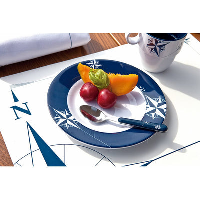 Marine Business Marine Business Melamine Round Dessert Plate - NORTHWIND - 7" Set of 6 Boat Outfitting