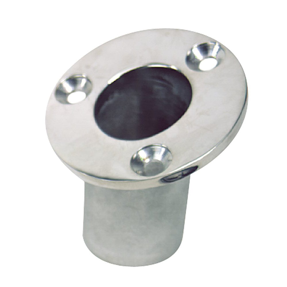 Sea-Dog Sea-Dog Flush Mount Flagpole Socket - 25° - 1-1/4" ID - 316 Stainless Steel Boat Outfitting