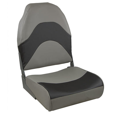 Springfield Marine Springfield Premium Wave Folding Seat - Grey w/Meteor Stripe Boat Outfitting