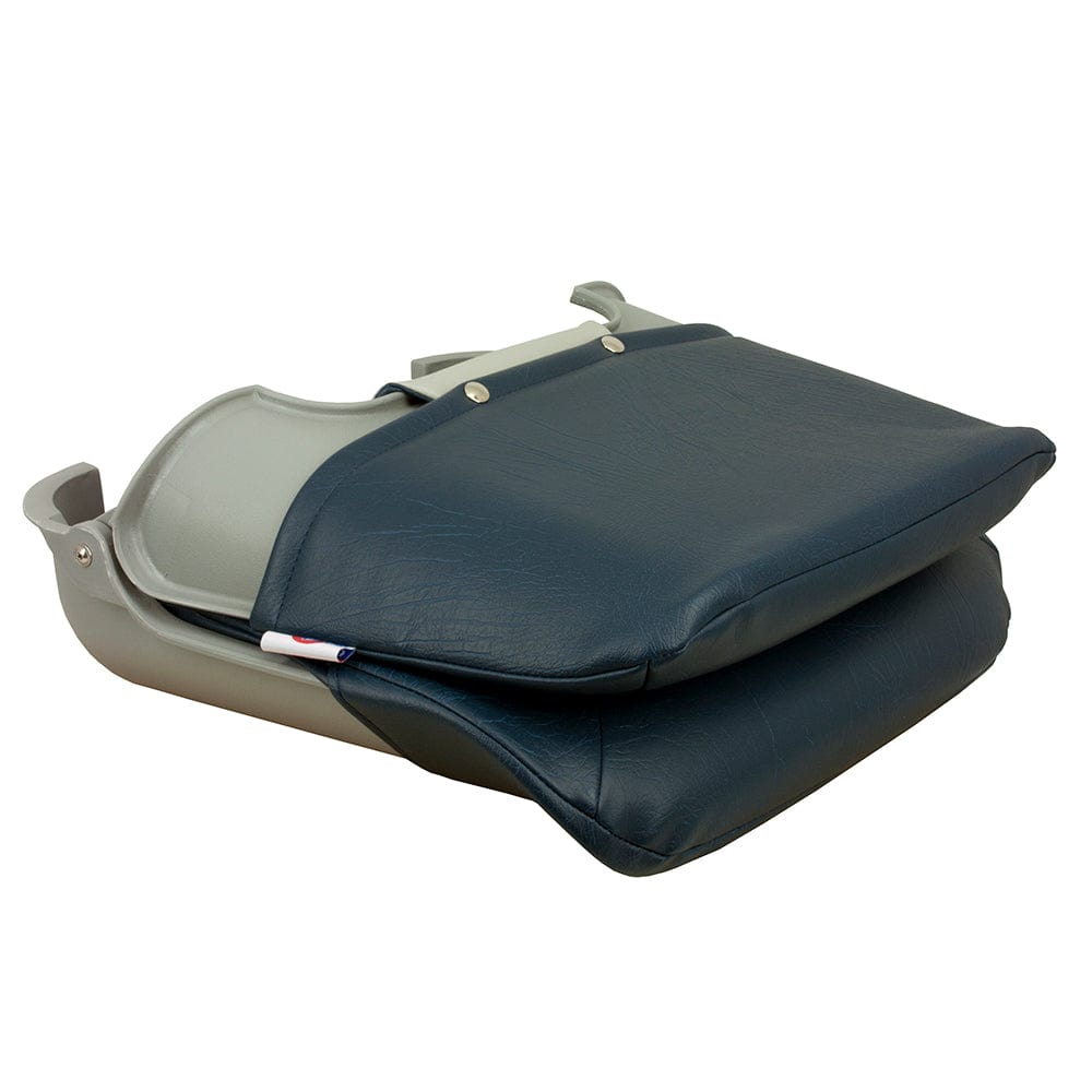 Springfield Marine Springfield Skipper Standard Folding Seat - Grey/Blue Boat Outfitting