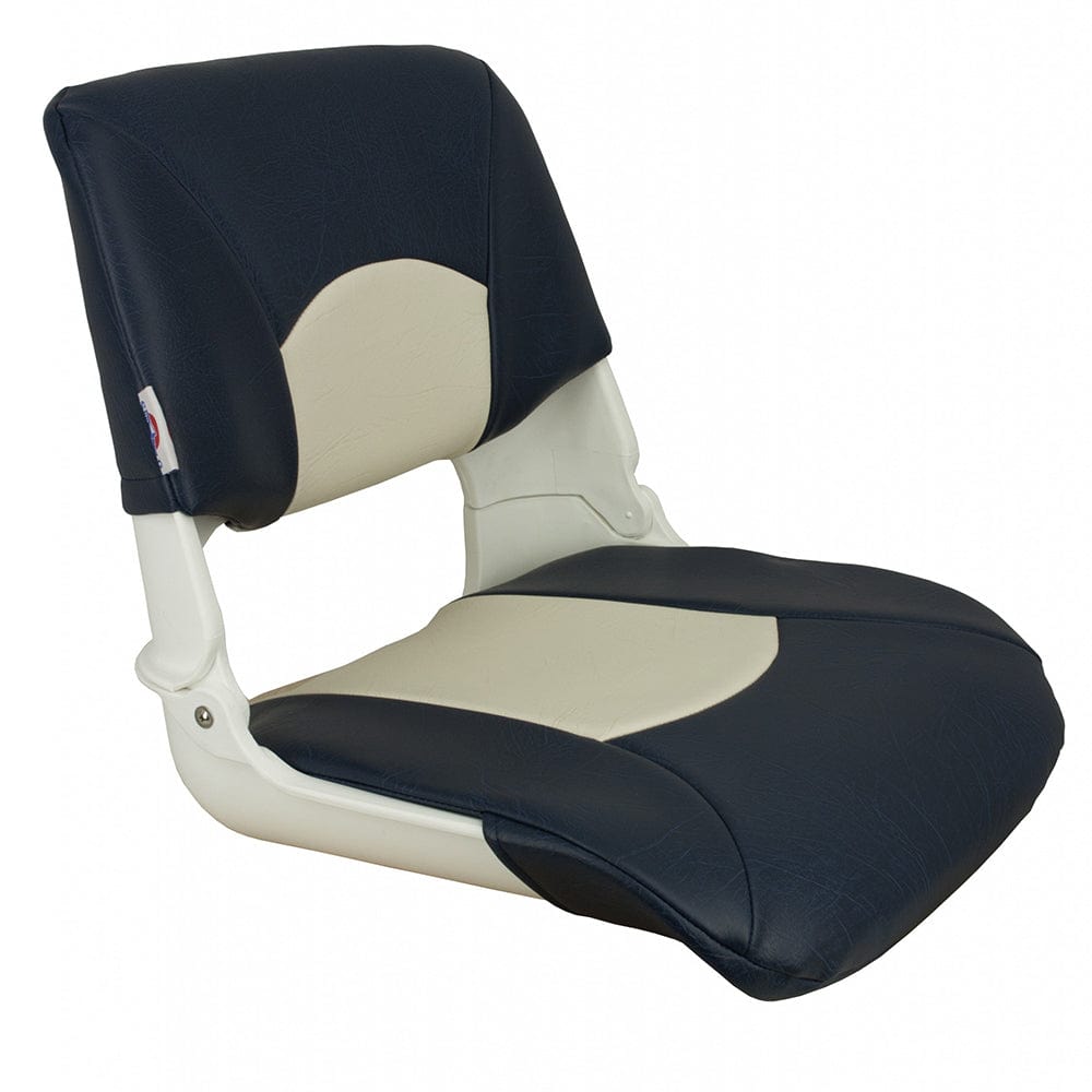 Springfield Marine Springfield Skipper Standard Seat Fold Down - White/Blue Boat Outfitting