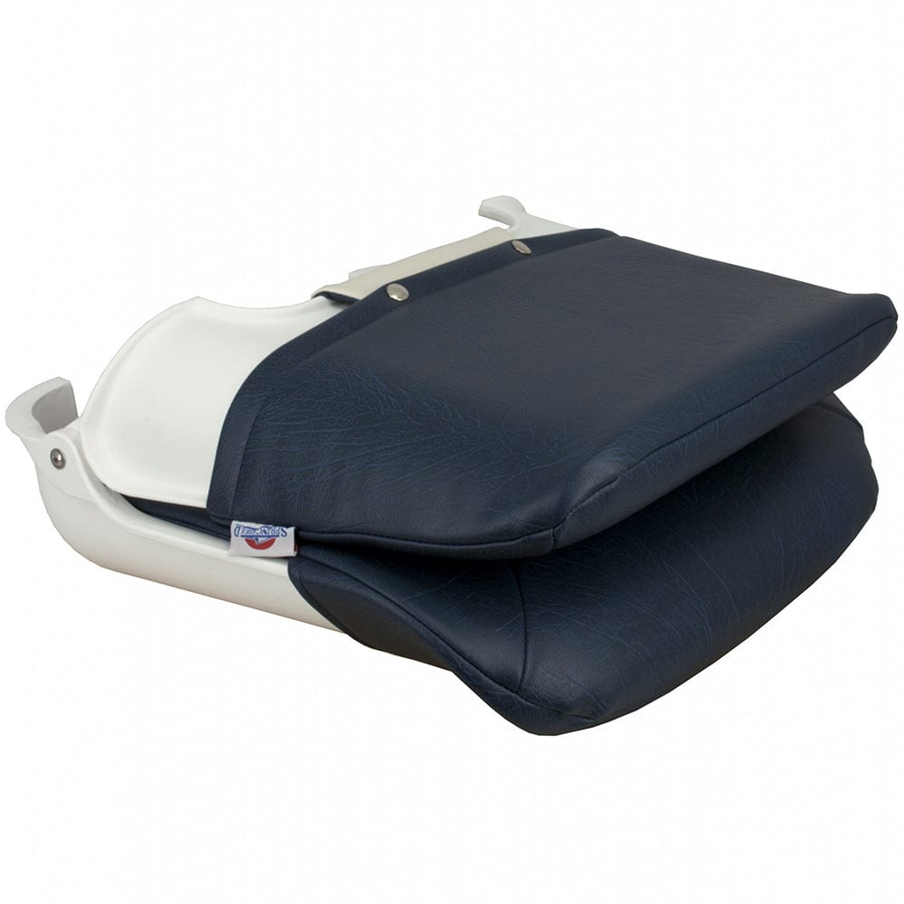 Springfield Marine Springfield Skipper Standard Seat Fold Down - White/Blue Boat Outfitting