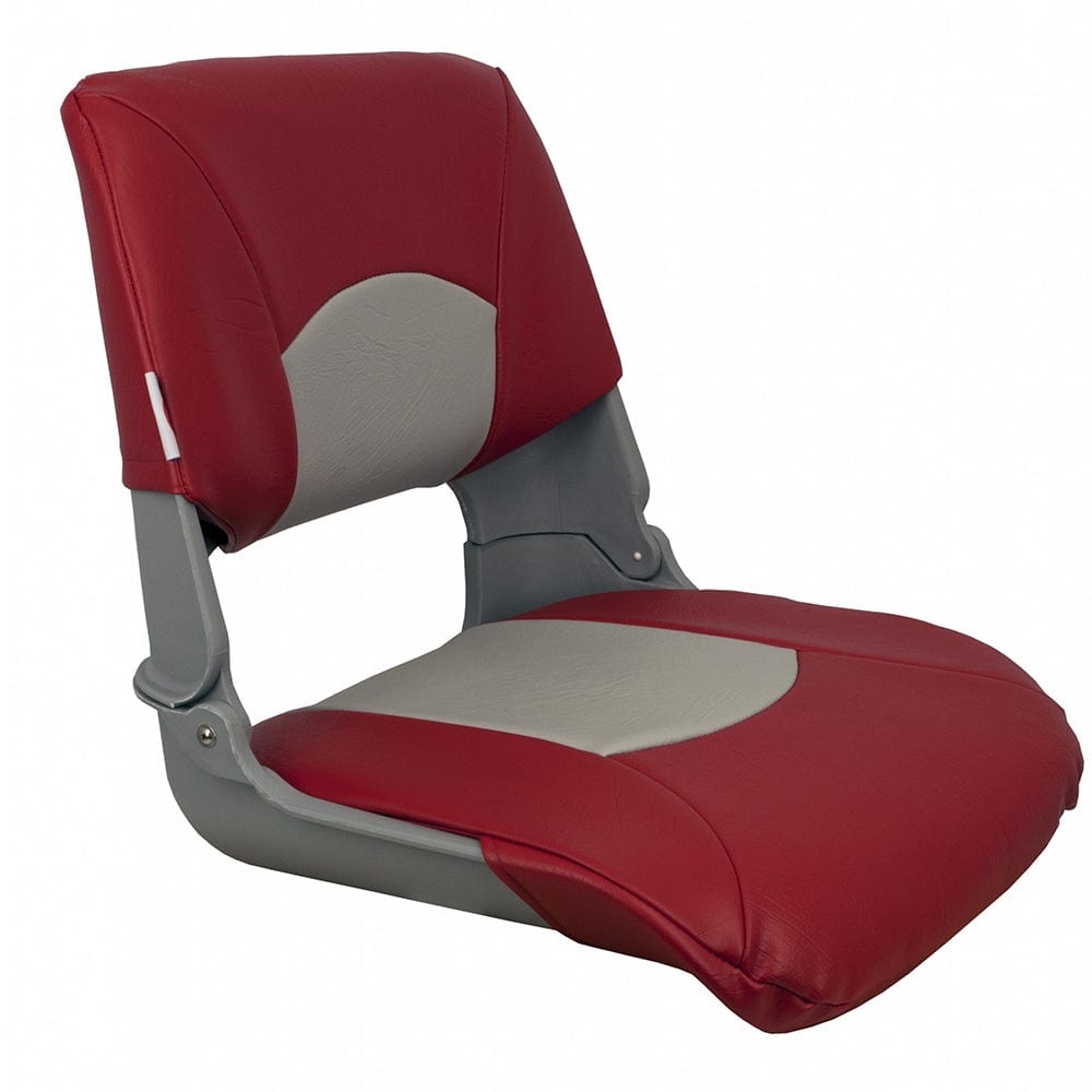 Springfield Springfield Skipper Standard Seat Fold Down - Grey/Red Boat Outfitting