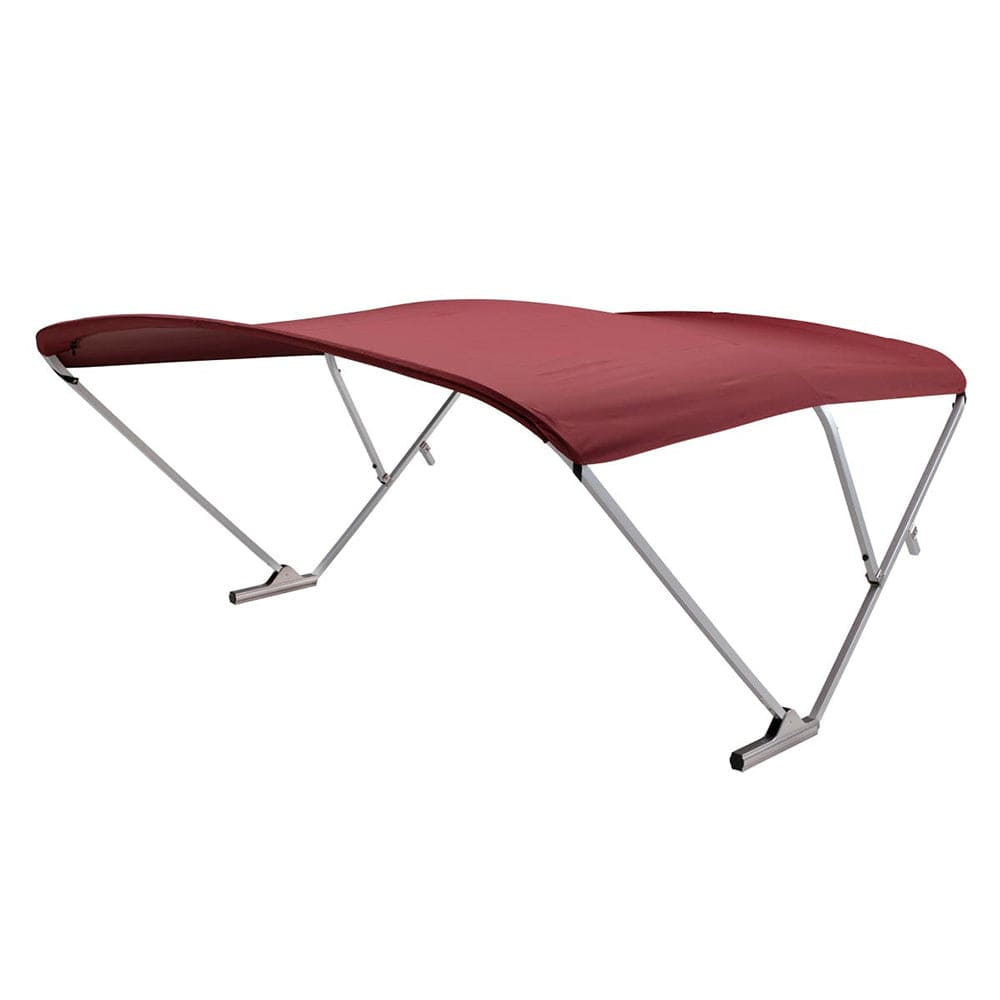 SureShade SureShade Power Bimini - Clear Anodized Frame - Burgandy Fabric Boat Outfitting