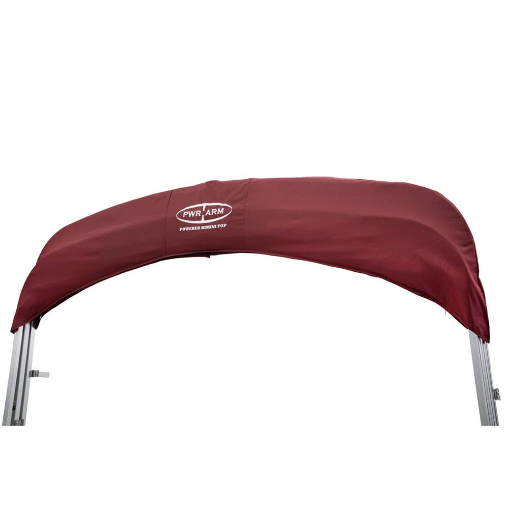 SureShade SureShade Power Bimini - Clear Anodized Frame - Burgandy Fabric Boat Outfitting