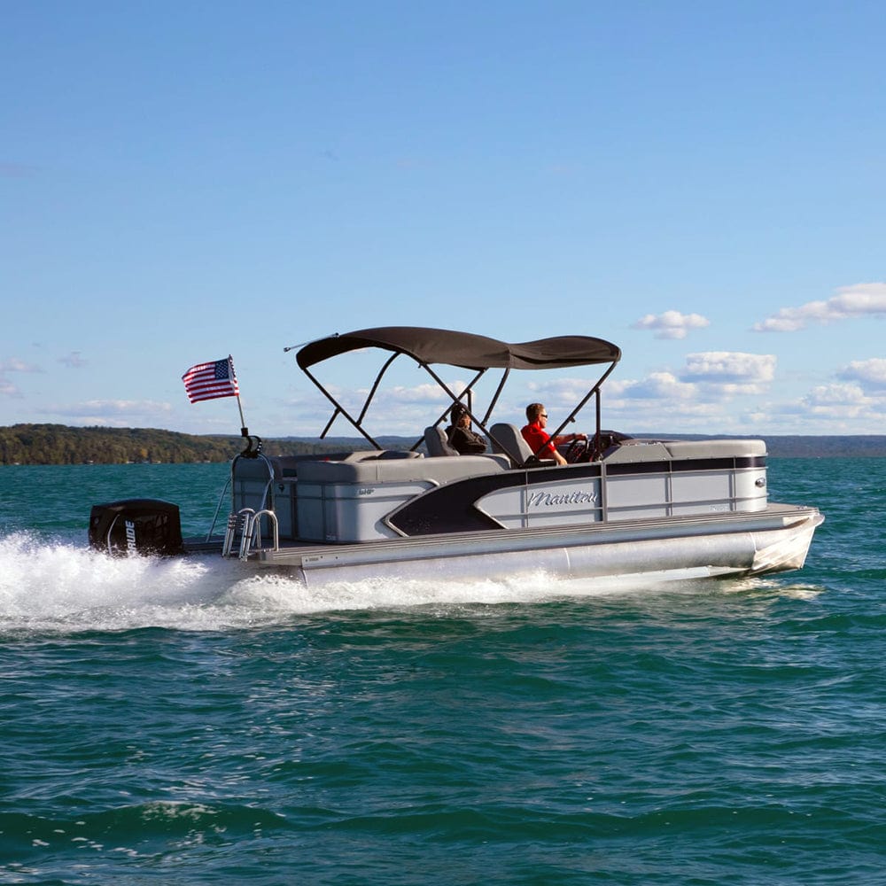 SureShade SureShade Power Bimini - Clear Anodized Frame - Navy Fabric Boat Outfitting