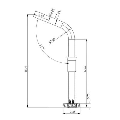 TACO Marine TACO ShadeFin Fixed Rod Holder Mount Boat Outfitting