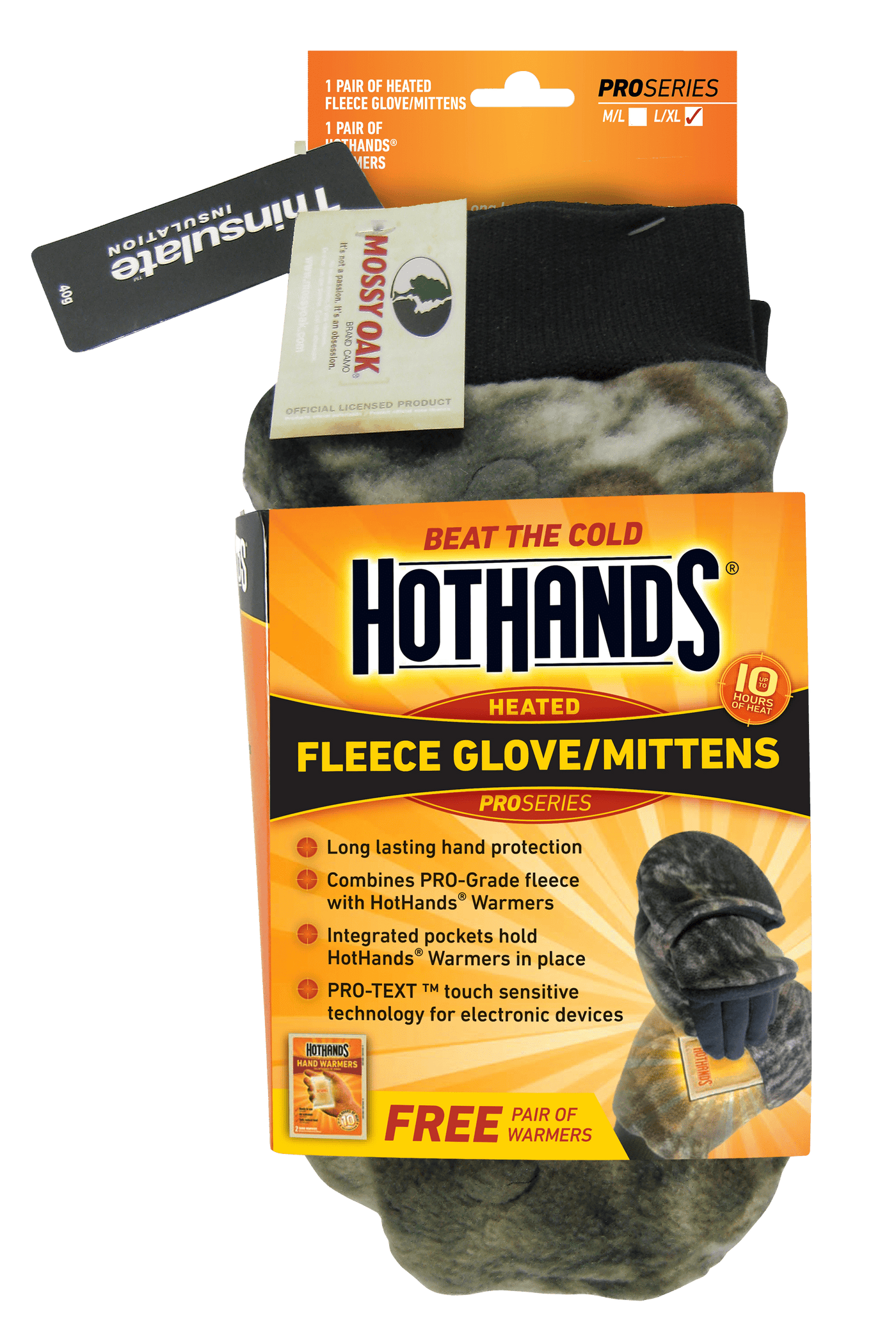 HotHands Hothands Heated Glove/mitten - Mobu W/free Pair Of Wrmrs L/xl Clothing