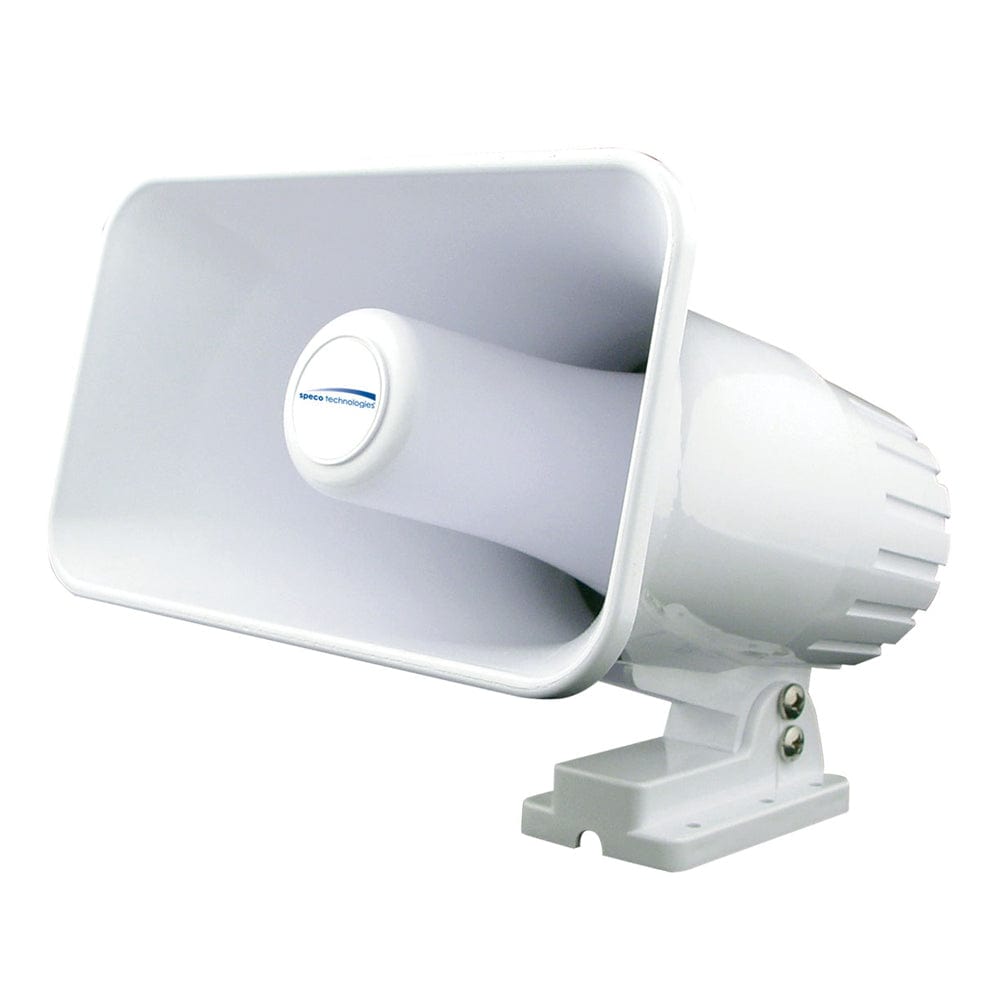 Speco Tech Speco 4" x 6" Weatherproof PA Speaker Horn - White Communication