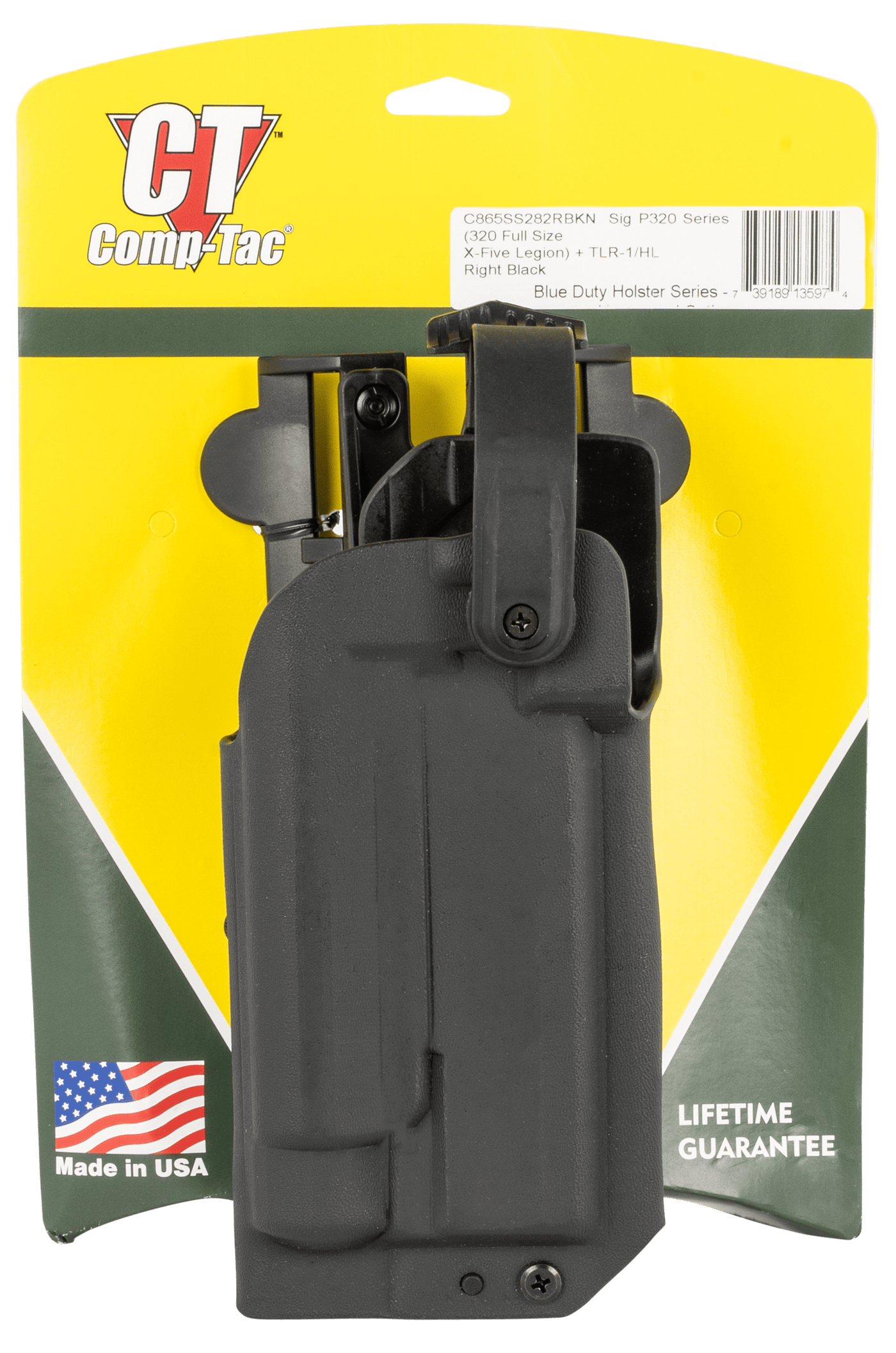 Comp-Tac Comp-tac Blue Duty, Comptac C865ss282rbkn Blueduty Uncovrd Sig320 Rh Firearm Accessories