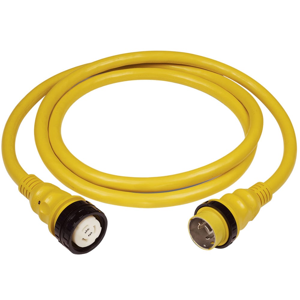 Marinco Marinco 50Amp 125/250V Shore Power Cable - 25' - Yellow Electrical