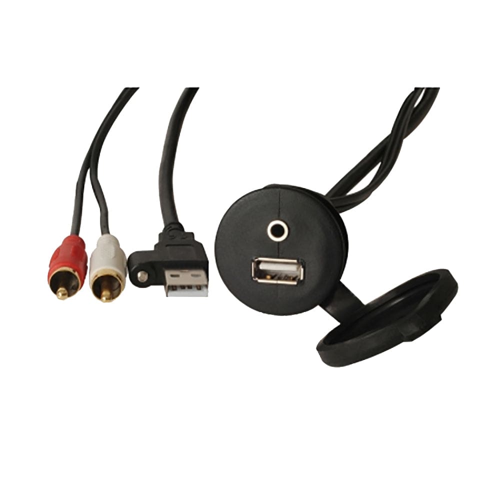 FUSION FUSION MS-CBUUSB3.5 Panel Mount USB & 3.5mm Headphone Jack Entertainment