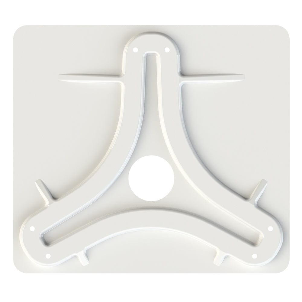 KING KING Jack™/Omni Antenna Mounting Plate - White Entertainment