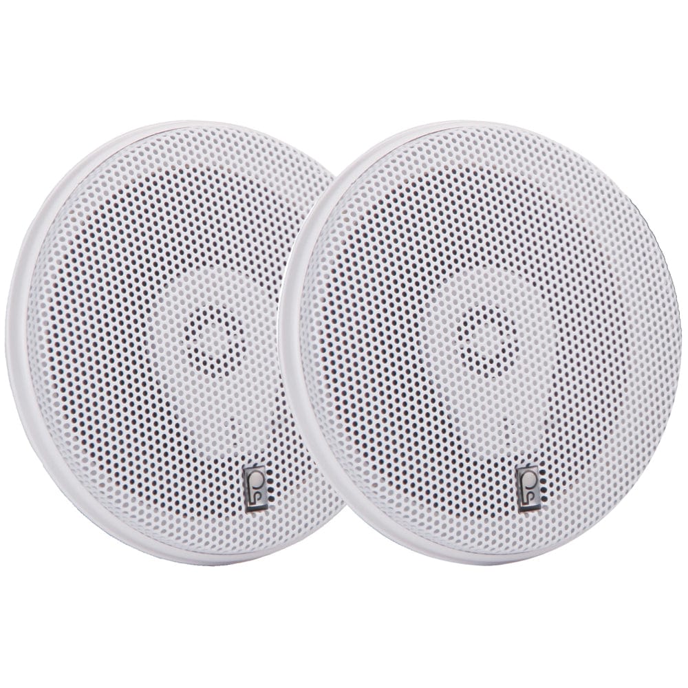 Poly-Planar Poly-Planar MA-8505B 5" 200 Watt Titanium Series Speakers - White Entertainment