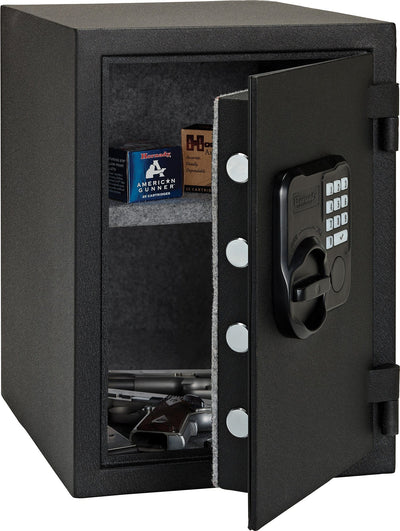 Hornady Hornady Fireproof Safe Keypad/Key Entry Black Powder Coat Black Steel; 95407 Firearm Accessories