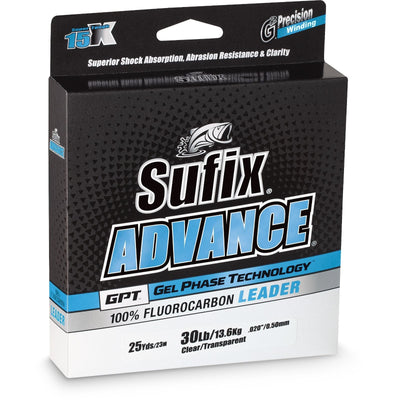 Sufix Sufix Advance Fluorocarbon Leader lb Clear 30 lb Fishing