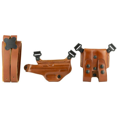 Galco Galco Miami Shoulder System - Rh Leather S&w M&p 9/40 Tan Firearm Accessories