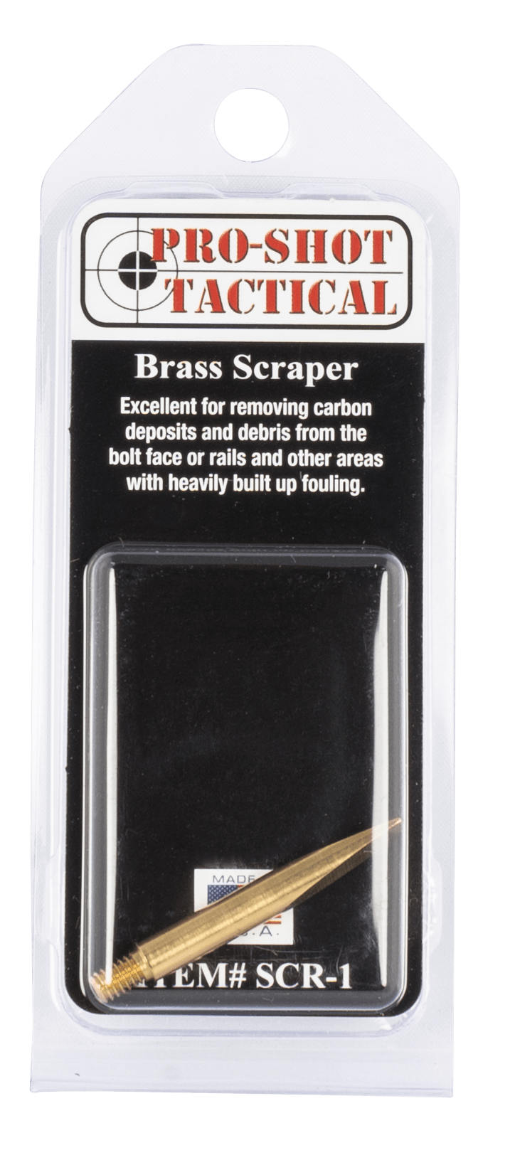 Pro-Shot Pro-shot Scraper, Proshot Scr-1                Brass Scraper 8-32thd Gun Care