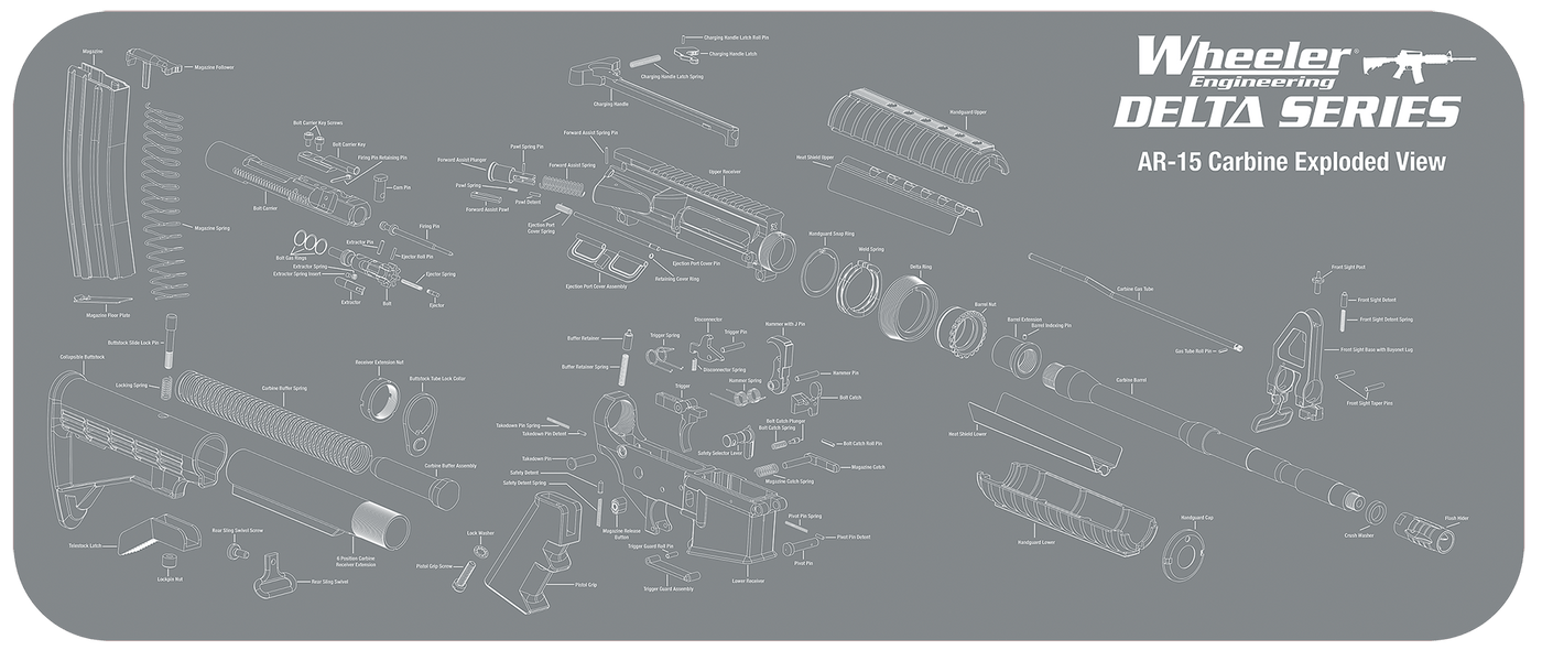 Wheeler Wheeler Ar-15 Maintenance Mat, Wheelr 156824  Ar Maintenance Mat Gun Care