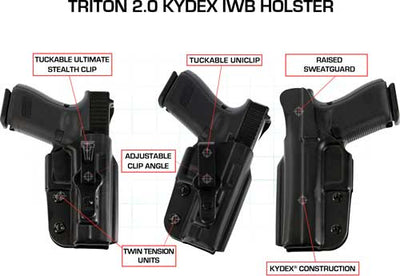 Galco Galco Triton Iwb Holster Rh - Kydex Sig P220226 Black Holsters And Related Items