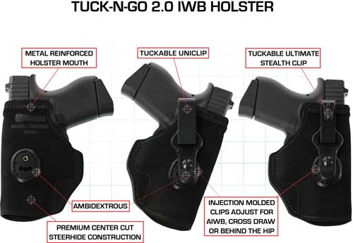 Galco Galco Tuck-n-go Itp Holster - Ambi Leather Hi-point C9 Blk Holsters And Related Items