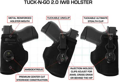 Galco Galco Tuck-n-go Itp Holster - Ambi Leather Sig P220226 Blk Holsters And Related Items