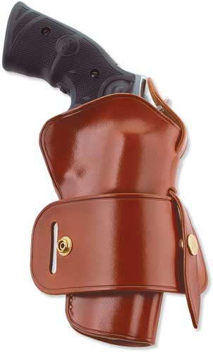 Galco Galco Wheelgunner Belt Holster - Amb Leather S&w L Fr 686 4" Tn Holsters And Related Items