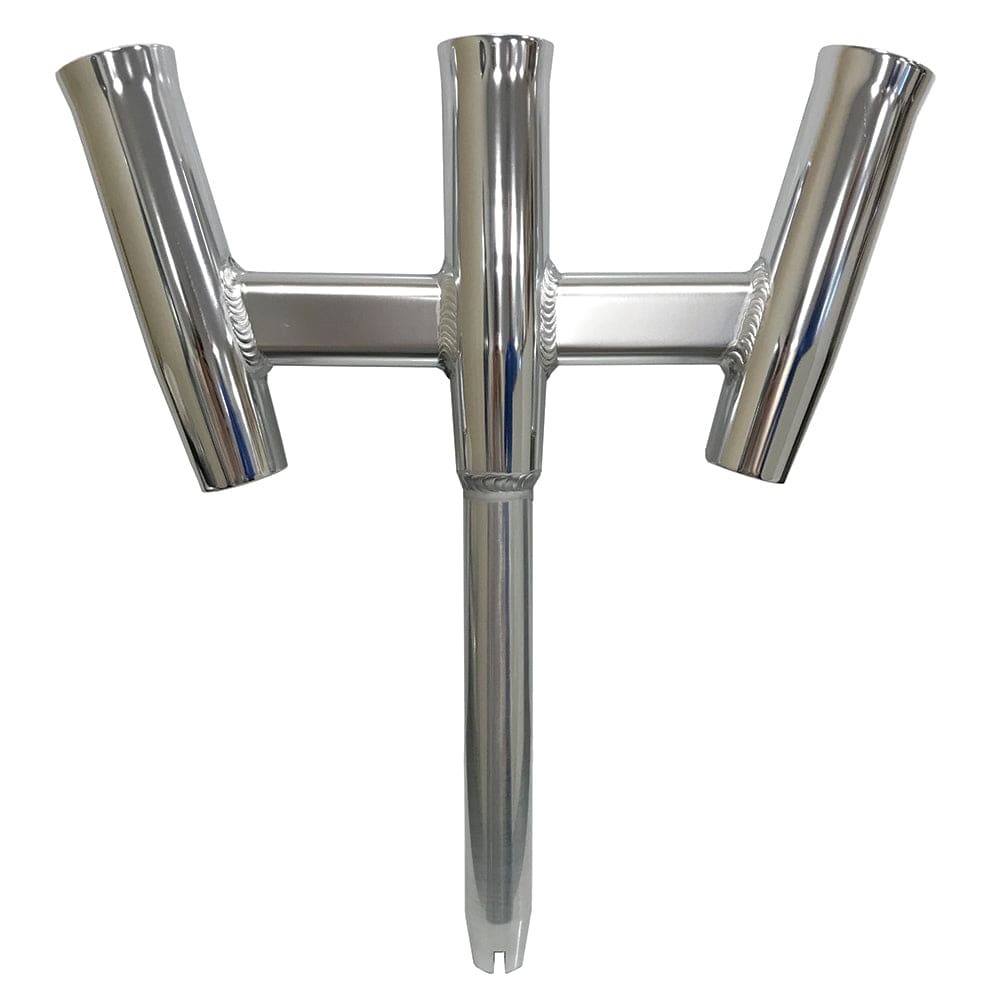 Tigress Tigress GS Trident Rod Holder - Straight Butt - Polished Alumunim Hunting & Fishing