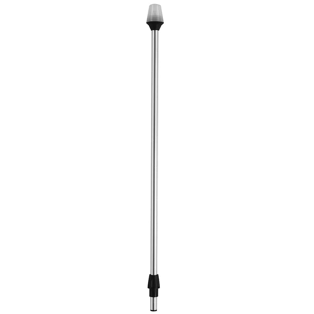 Attwood Marine Attwood Frosted Globe All-Around Pole Light w/2-Pin Locking Collar Pole - 12V - 30" Lighting