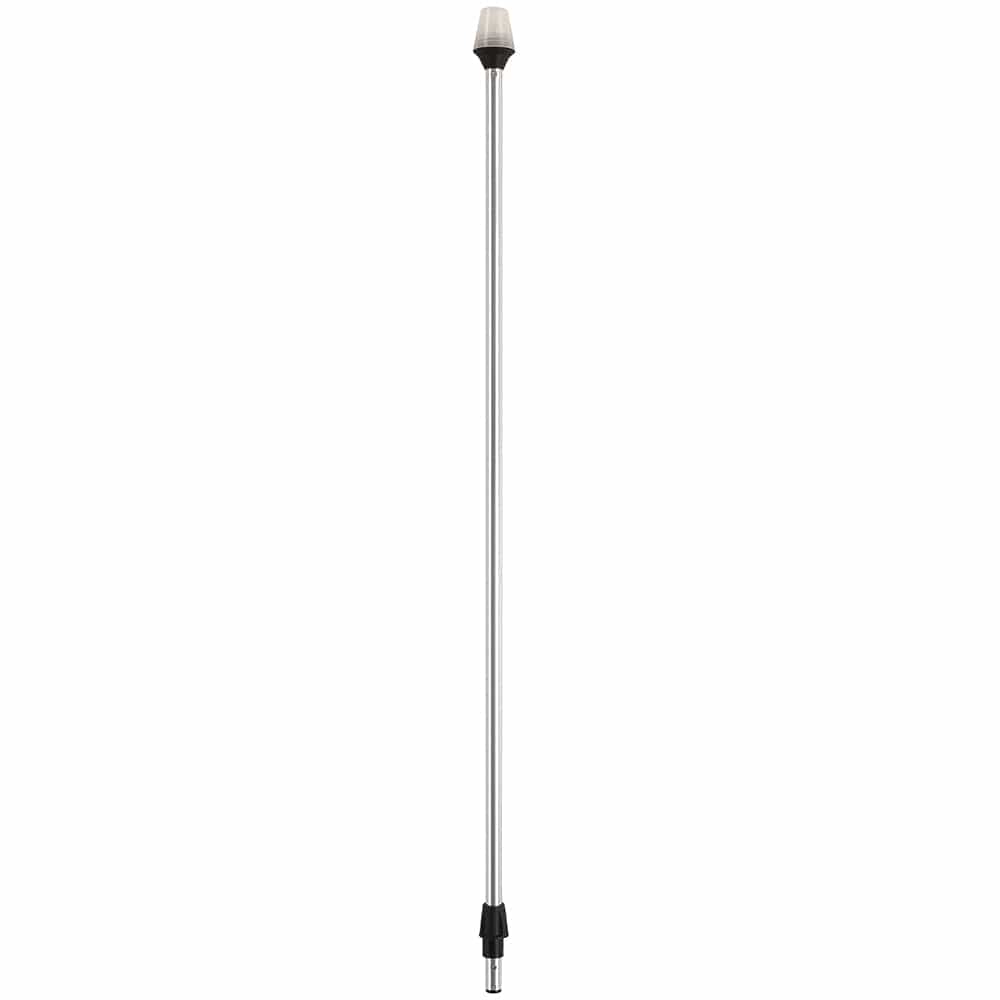 Attwood Marine Attwood Frosted Globe All-Around Pole Light w/2-Pin Locking Collar Pole - 12V - 42" Lighting