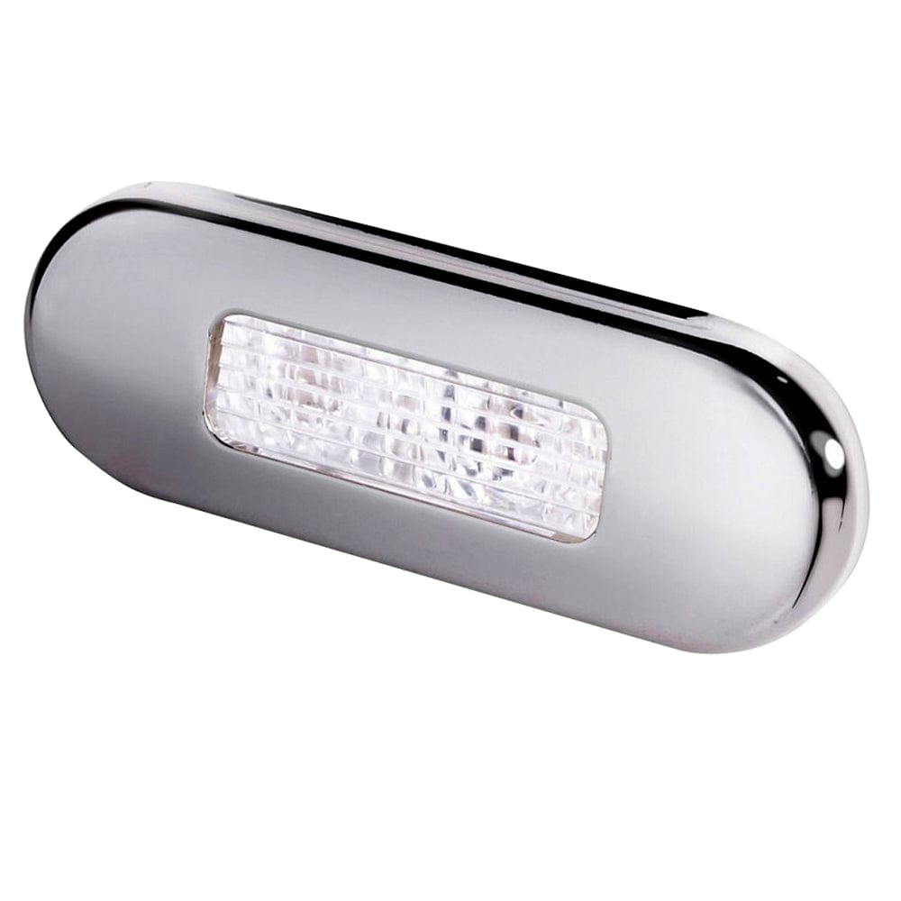 Hella Marine Hella Marine Surface Mount Oblong LED Courtesy Lamp - White LED - Stainless Steel Bezel Lighting