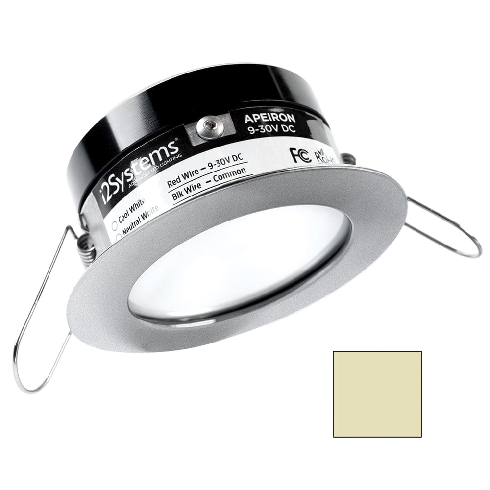 I2Systems Inc i2Systems Apeiron PRO A503 - 3W Spring Mount Light - Round - Warm White - Brushed Nickel Finish Lighting