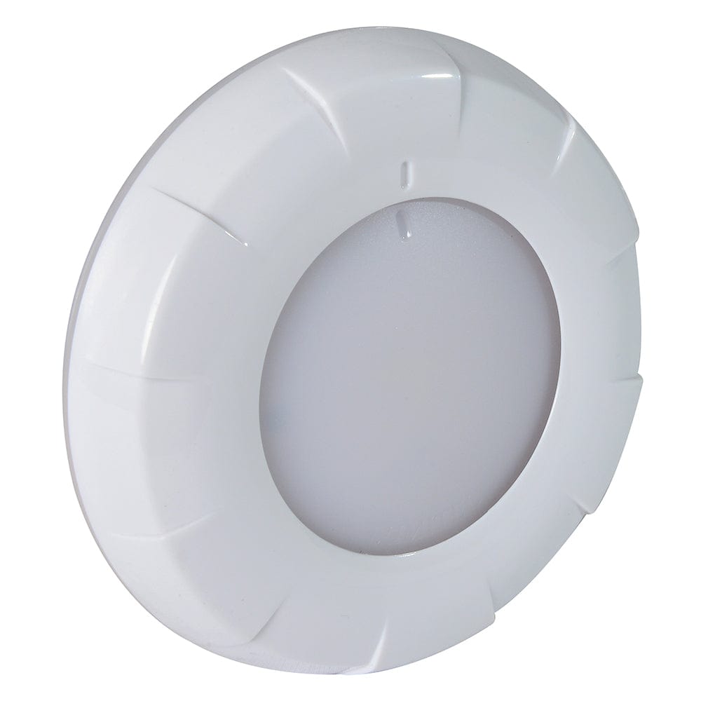 Lumitec Lumitec Aurora LED Dome Light - White Finish - White/Blue Dimming Lighting