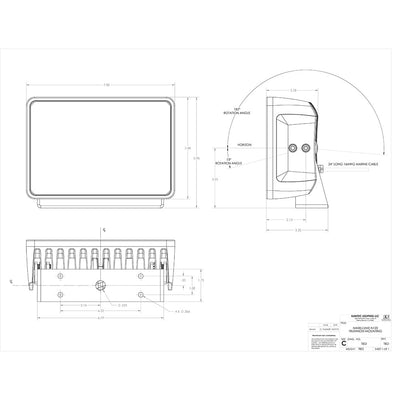 Lumitec Lumitec Maxillume h120 - Trunnion Mount Flood Light - White Housing - White Dimming Lighting